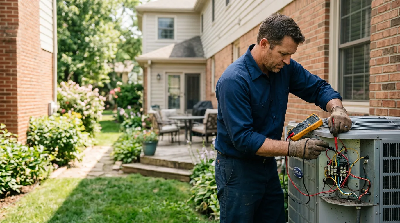 HVAC technician working near Sussex, NJ